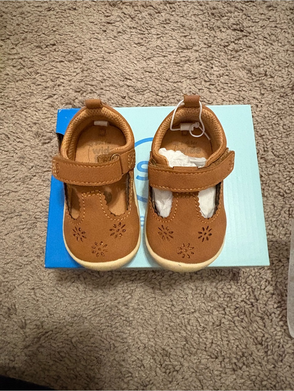 Stride Rite Toddler Mary Jane Shoes in Tan
